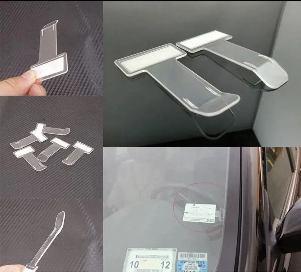 Clips parbriz parcare ticket taxi uber bolt skoda sticker 3M