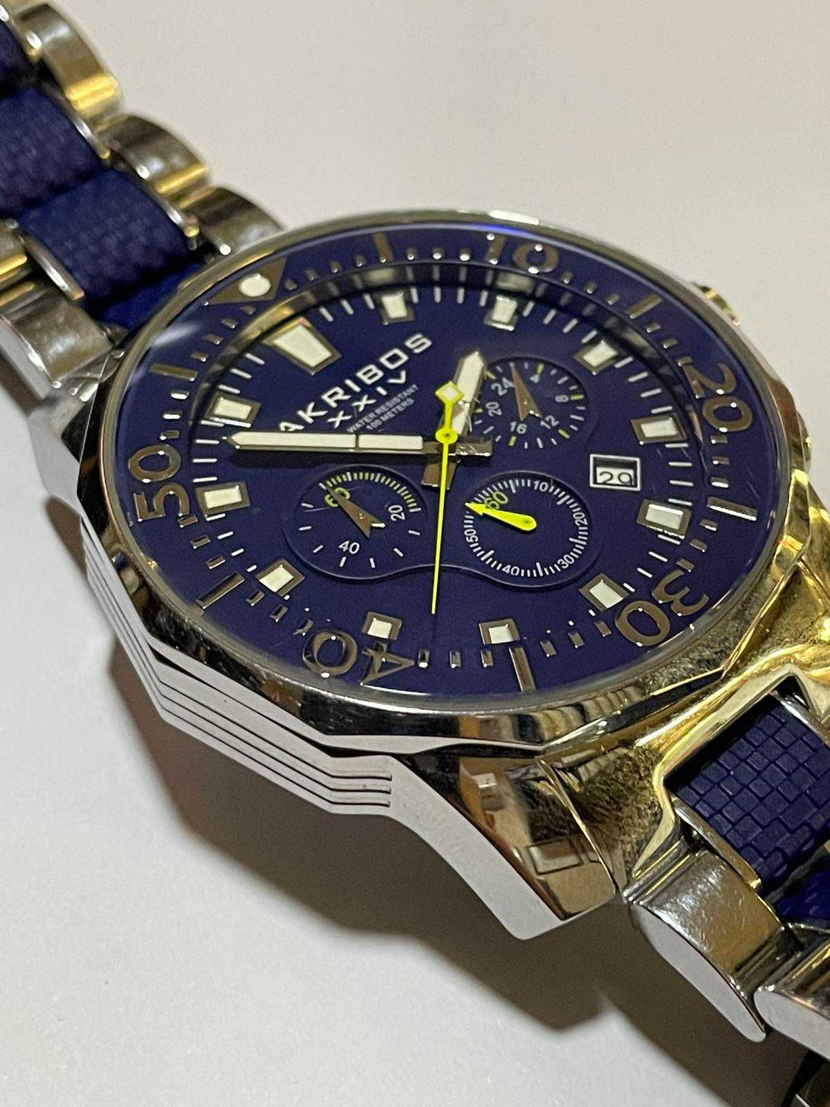 Мъжки часовник Akribos XXIV Conqueror Analog Blue Dial