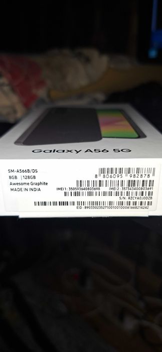 Смартфон Samsung Galaxy A56, 8GB RAM, 128GB, 5G, Awesome Graphite