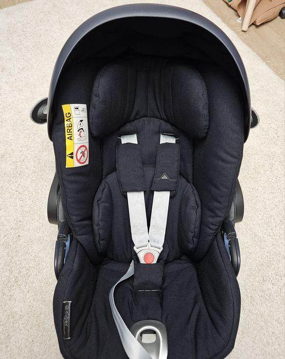 Scoică cybex cloud q platinum + baza isofix