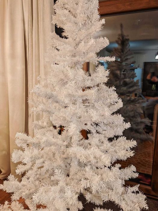 Brad artificial  alb , inaltime 2 metri