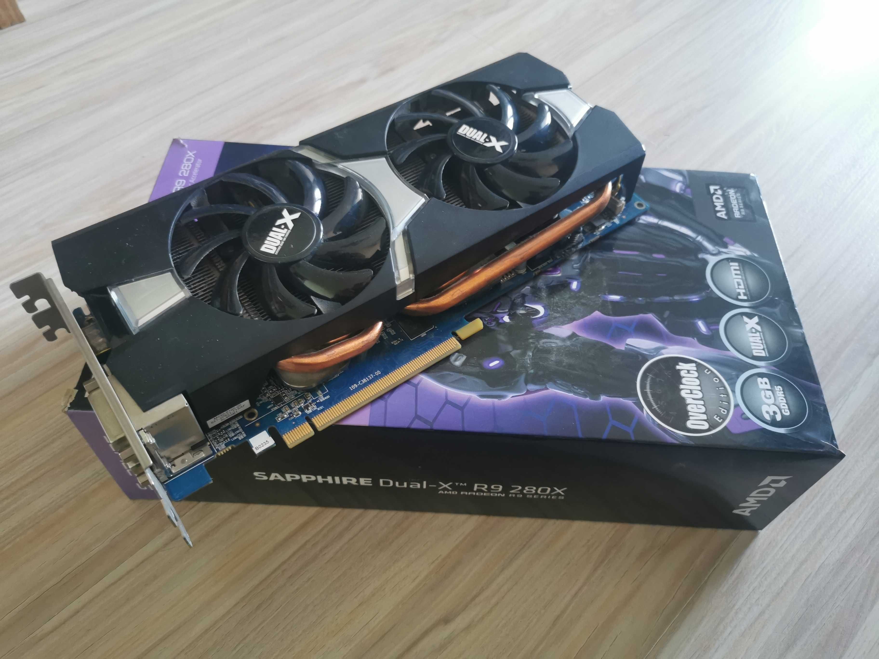 Видео карта Sapphire Dual-X R9 280x 3GB OC edition