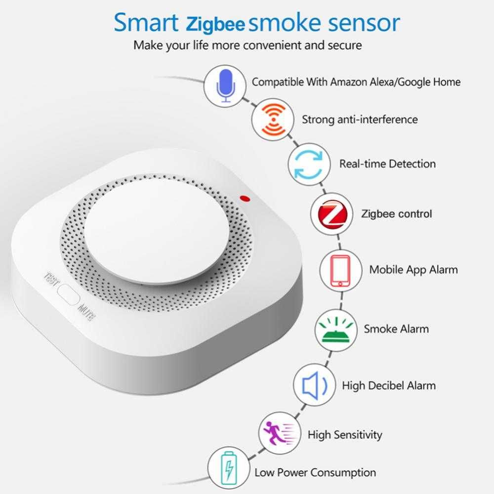 Смарт сензор за дим SMART Tuya Wifi 9V