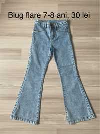 Jeans elastic evazat marime 128