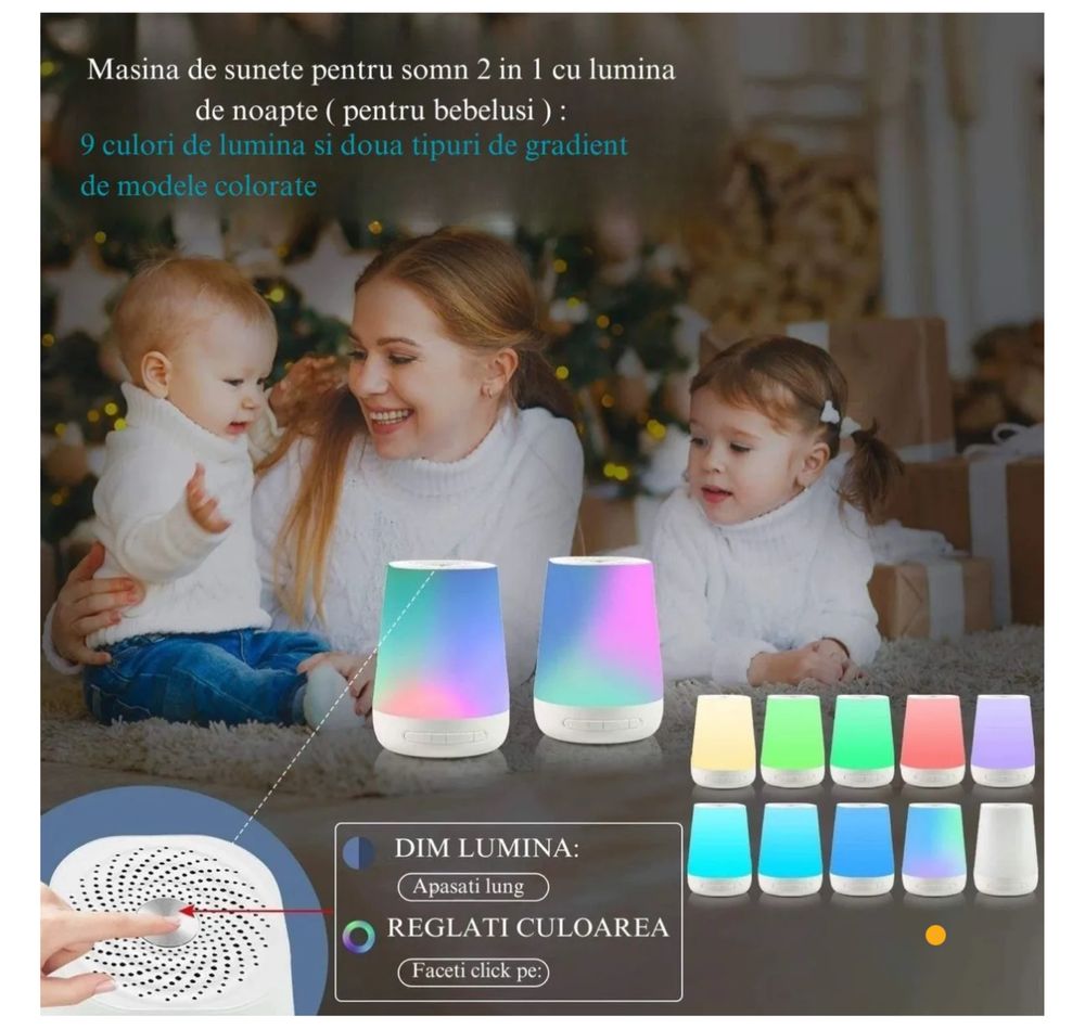 Lampă inteligenta,34 sunete,10 culori,RBG,nou!