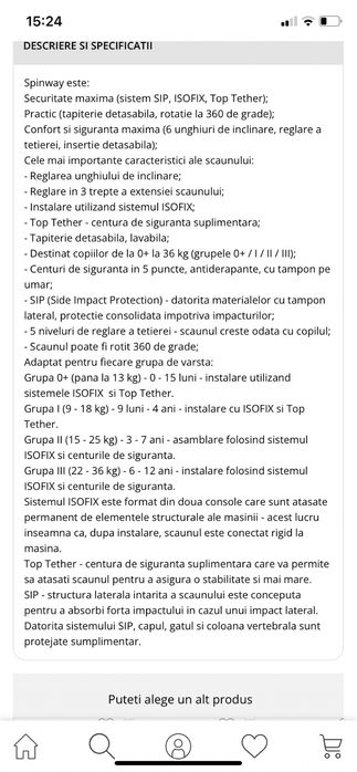 Scaun auto RicoKids