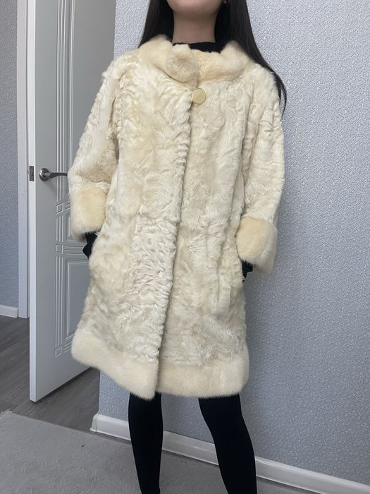 Шубка норка+коза натуральная ОАЭ