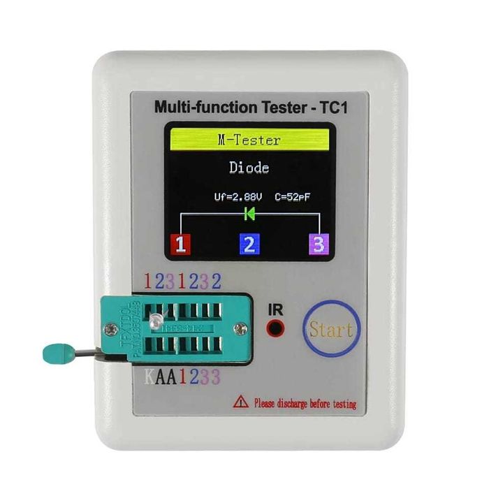 ESR metru TC-1 inductante,rezistente,capacitati,tranzistori,infrarosu