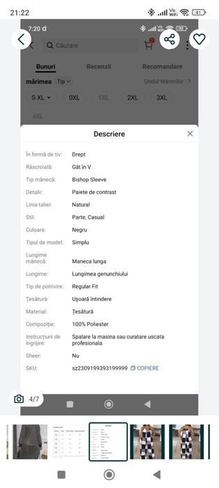Vând rochie și salopeta 2xl