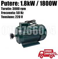 Motor Electric Monofazic 1.8 Kw 3000 rotatii Moara Batoza