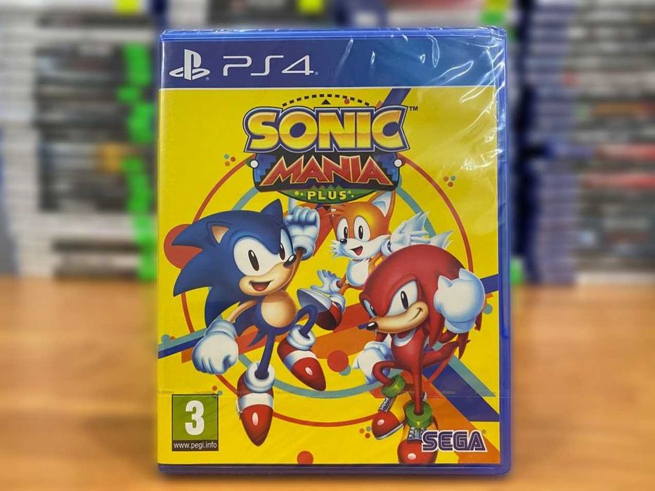 Новый Sonic Mania Plus PS4/PS5 Соник Мания Большой Выбор Игр