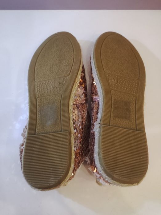 Дамски еспадрили розово злато