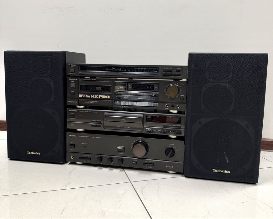 Ретро аудио сет TECHNICS - усилвател, дек, тунер, сд и тонколони