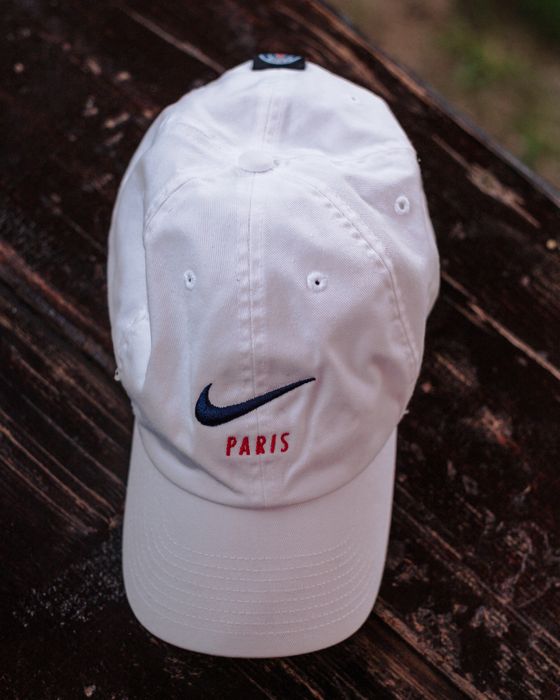 Cap snapback sapca heritage 86 Nike x PSG white adjustable cotton