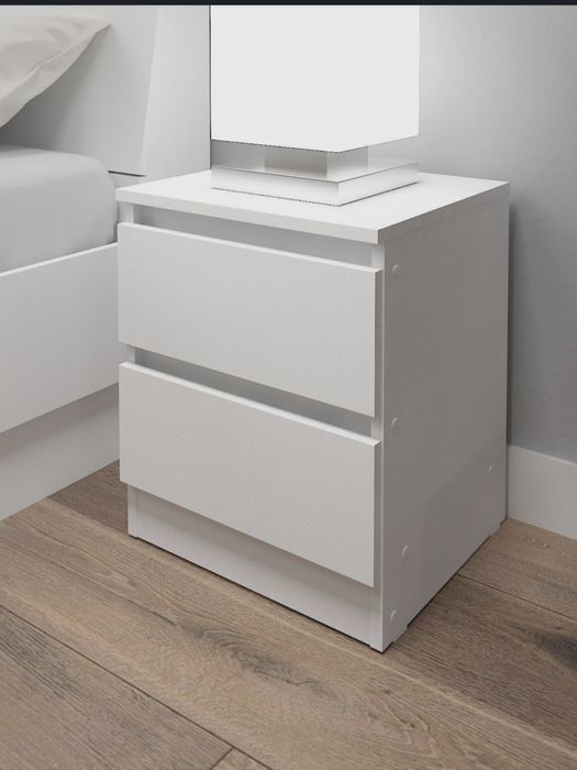 Мебельная Фабрика 1+1 Тумба прикроватная, 2 ящик 40×35,4×47см