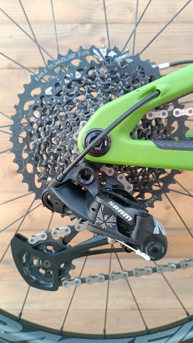 Bicicleta second hand, Santa Cruz NOMAD C, verde magenta, marime XL