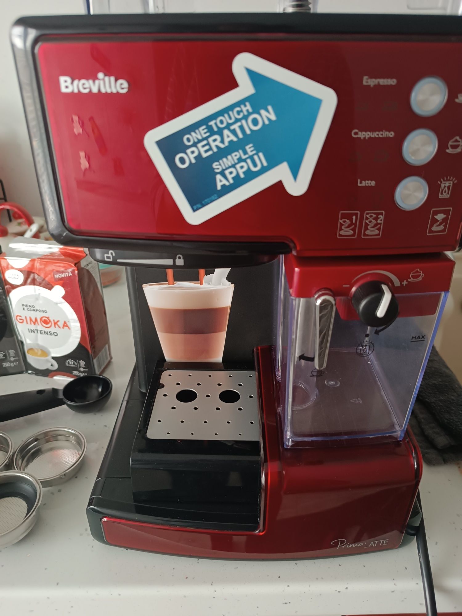 Еспресо машина Breville Prima Latte VCF046X-01, 15 barа