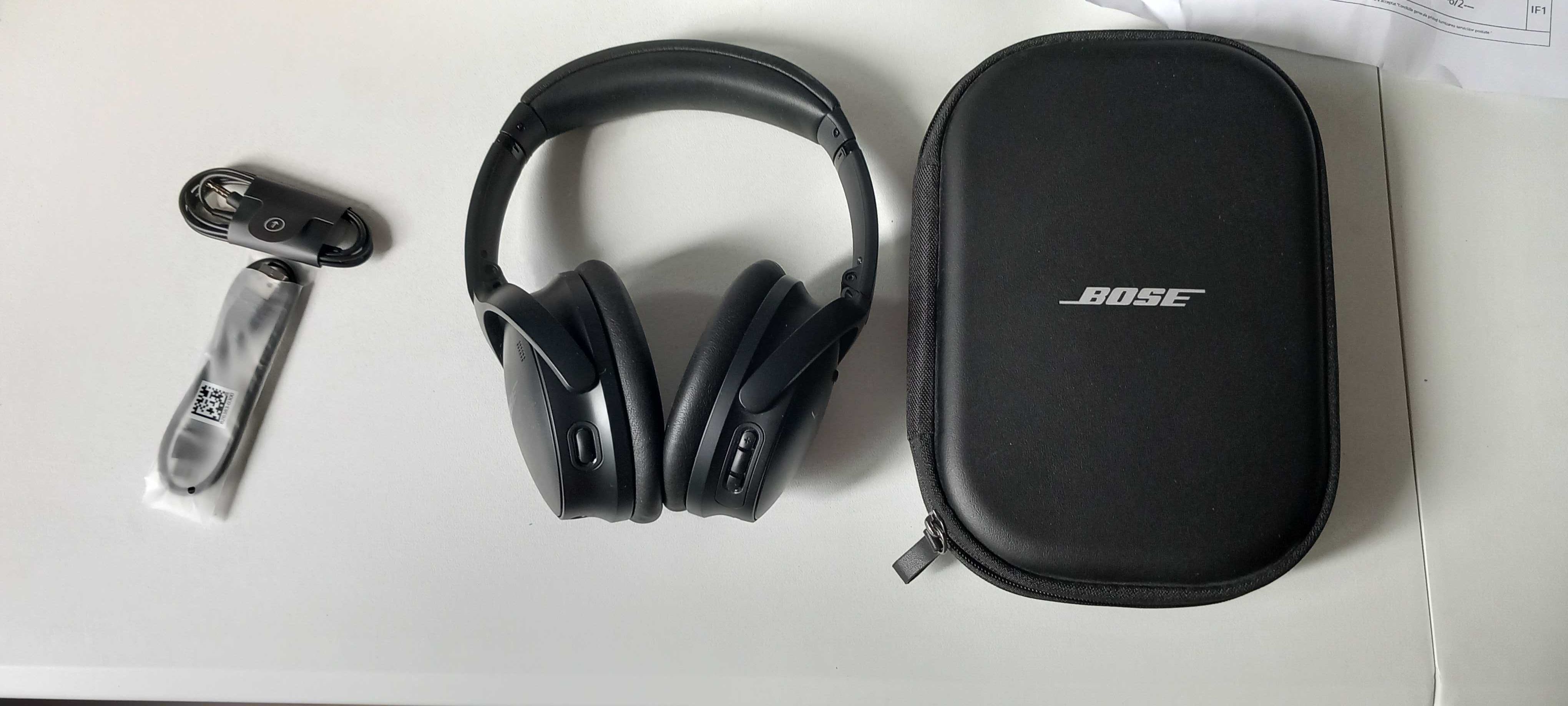 Casti cu anulare zgomot Bose QuietComfort Black. Nou cu garantie.