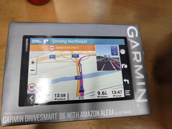 Чисто нова GPS навигация Garmin Drives Smart 86 с Amazon Alexa MT-D