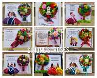 Tablouri personalizate cu mesaje si flori de sapun si cutii cu flori