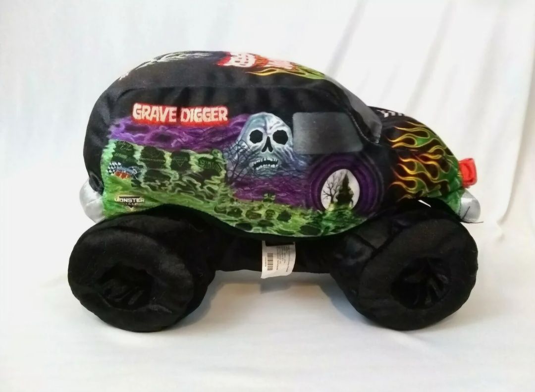 Голяма плюшена кола Monster Truck 35см, Плюшена играчка Кола Монстър