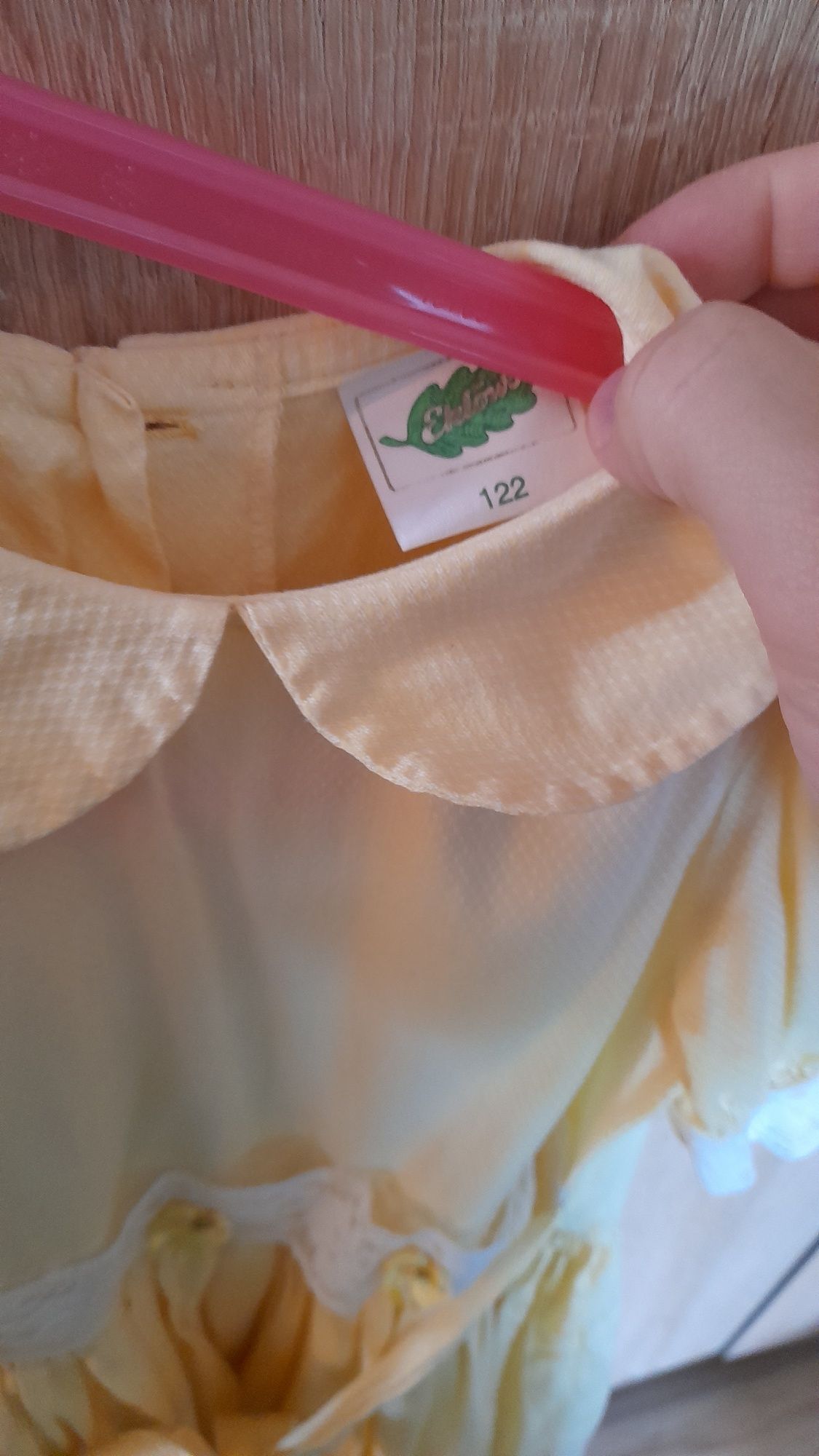 rochie fata fetita 6 7 ani impecabila galbena jupa rochita printesa