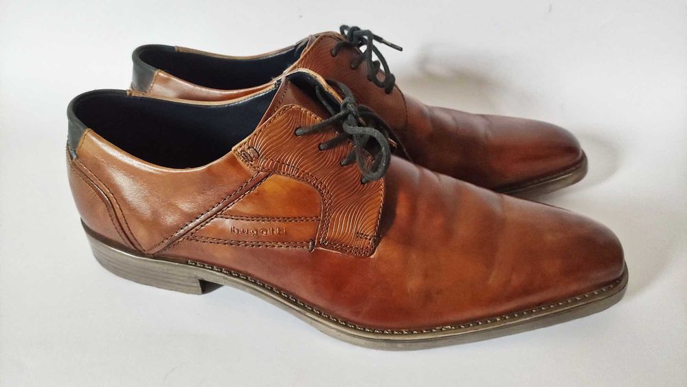 Bugatti мъжки обувки естествена кожа н.44