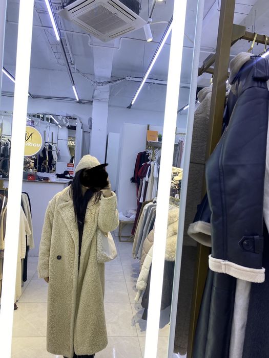 Шуба тедди, вместе с шапкой