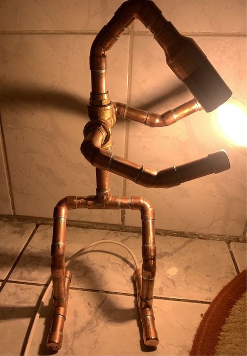 Veioza birou din cupru