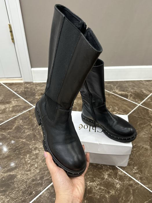 Сапоги из натуральной кожи итальянского магазина