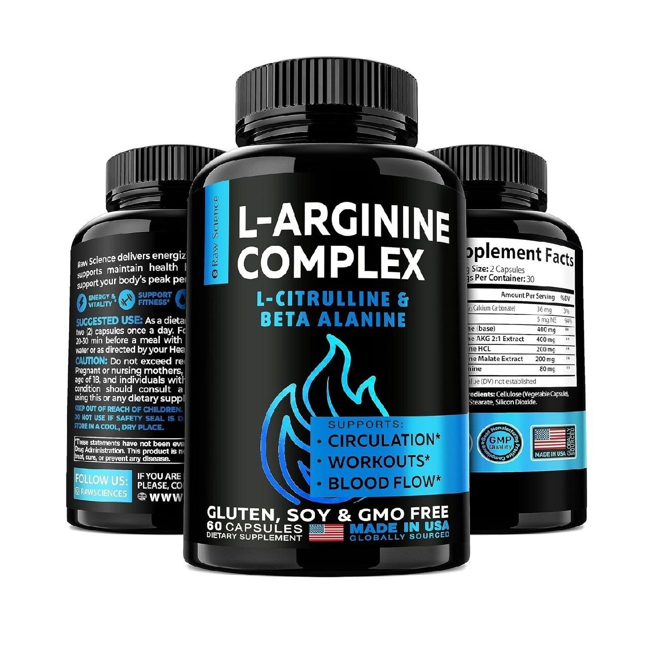 L-аргинин, L-цитруллин, добавки с оксидом азота для мужчин: комплекс L