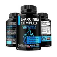 L-аргинин, L-цитруллин, добавки с оксидом азота для мужчин: комплекс L