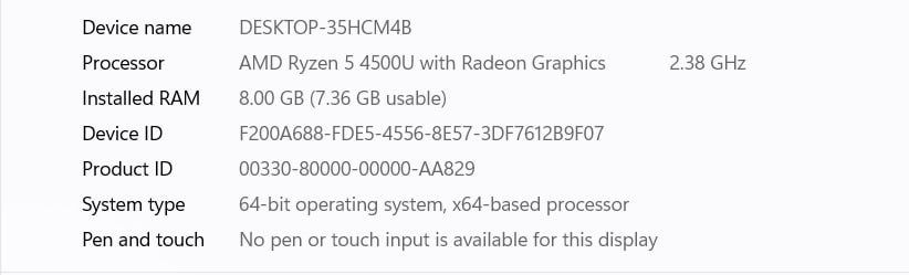 Продаётся ноутбук HP Ryzen 5-4500U