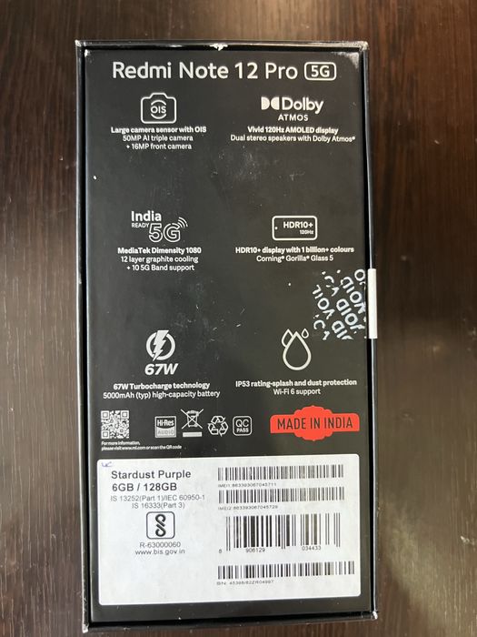 Redmi note 12 pro 5G full komplekt