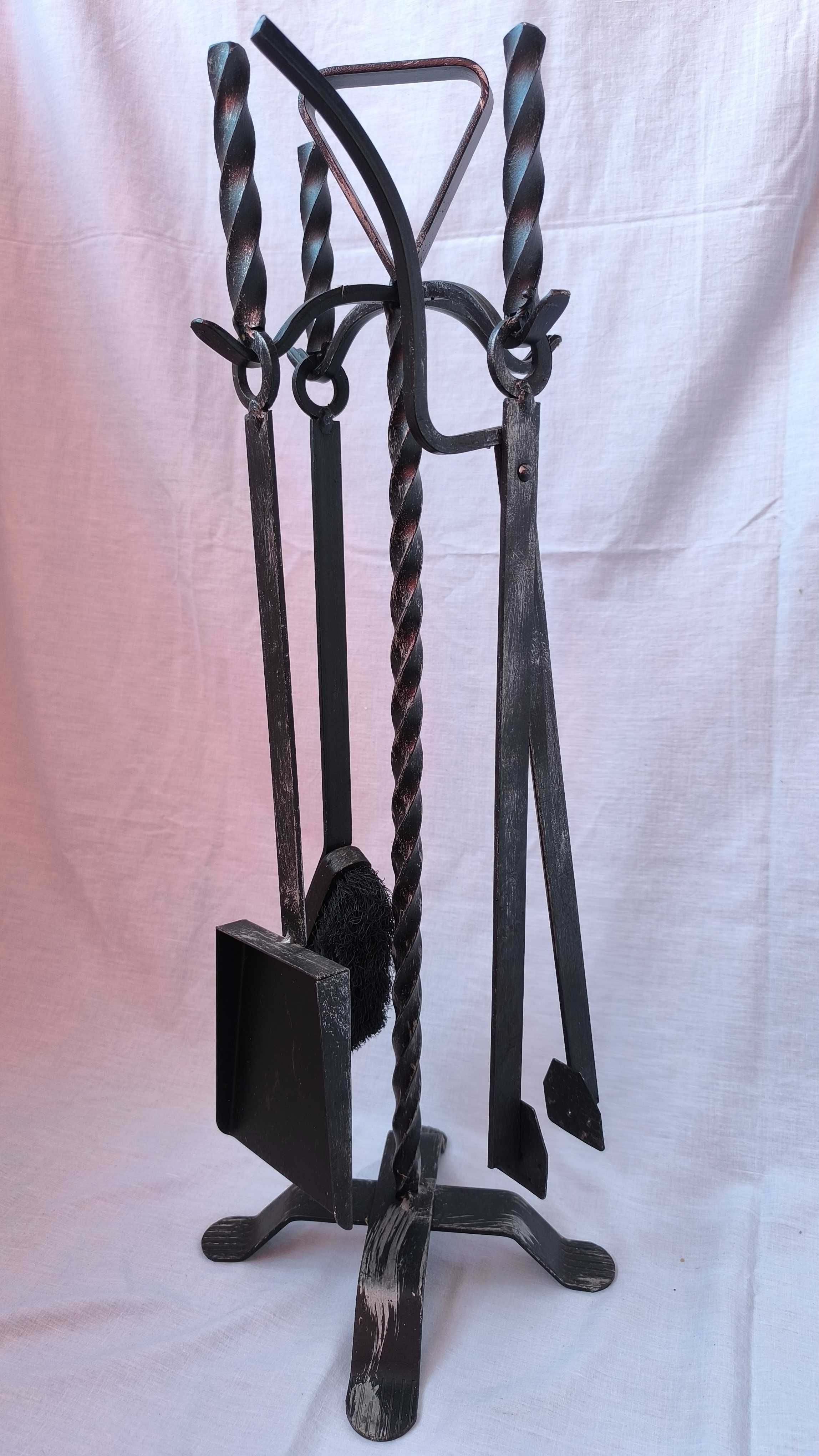ustensile semineu accesorii gratar soba decor vintage fier forjat