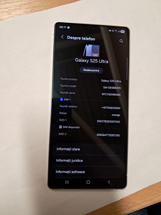 Samsung S25 Ultra 12/256 gb ca nou