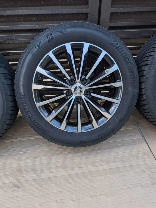 Jante roti iarna ORIGINALE Skoda Kodiaq 5x112 Trinity 235 55 18
