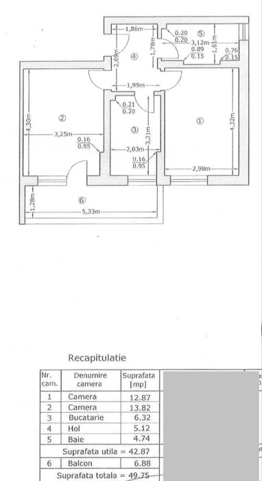 Apartament, 2 camere, decomandat, etaj intermediar, Dimitrie Leonida