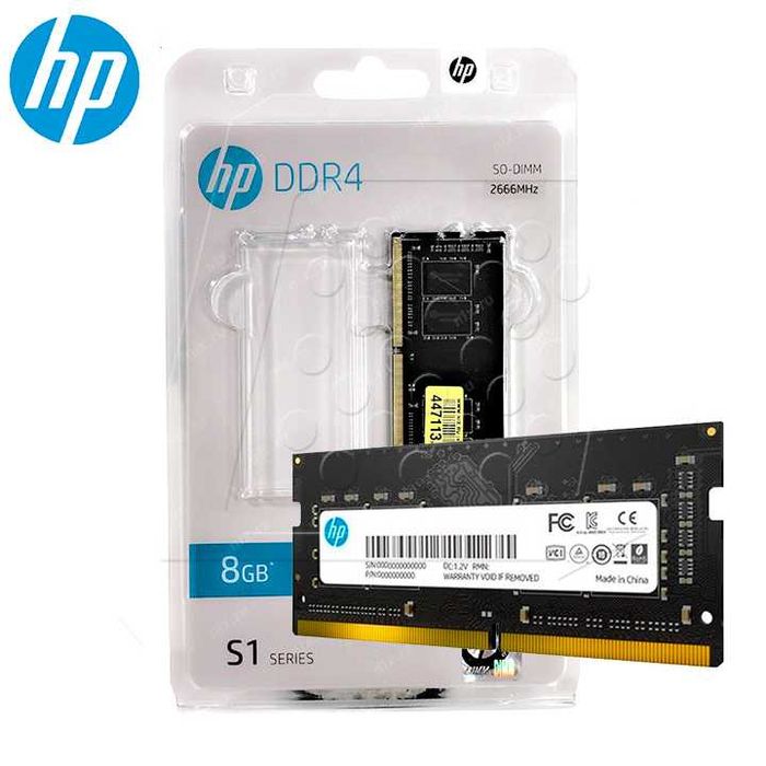 Memorie 8GB DDR4 2666MHz HP laptop 8 GB 7EH98AA#ABB sigilata Sodimm