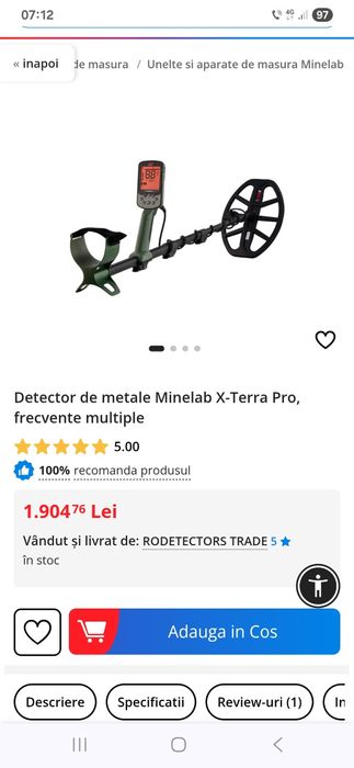Vând detector metale
