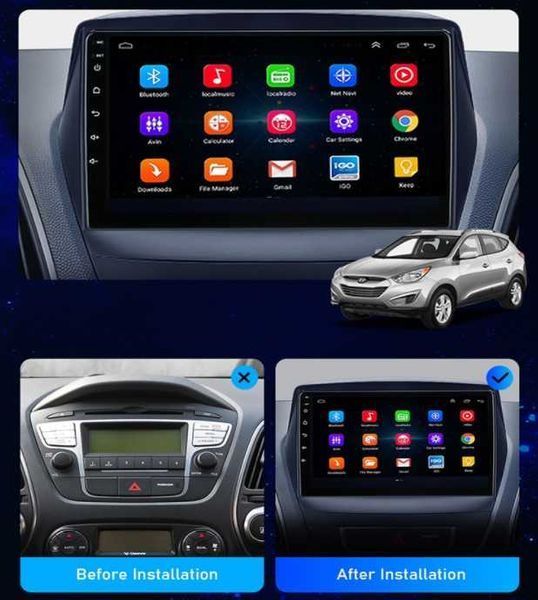 HYUNDAI IX35 TUCSON 2009-2015 - 10'' Навигация Android, 8848