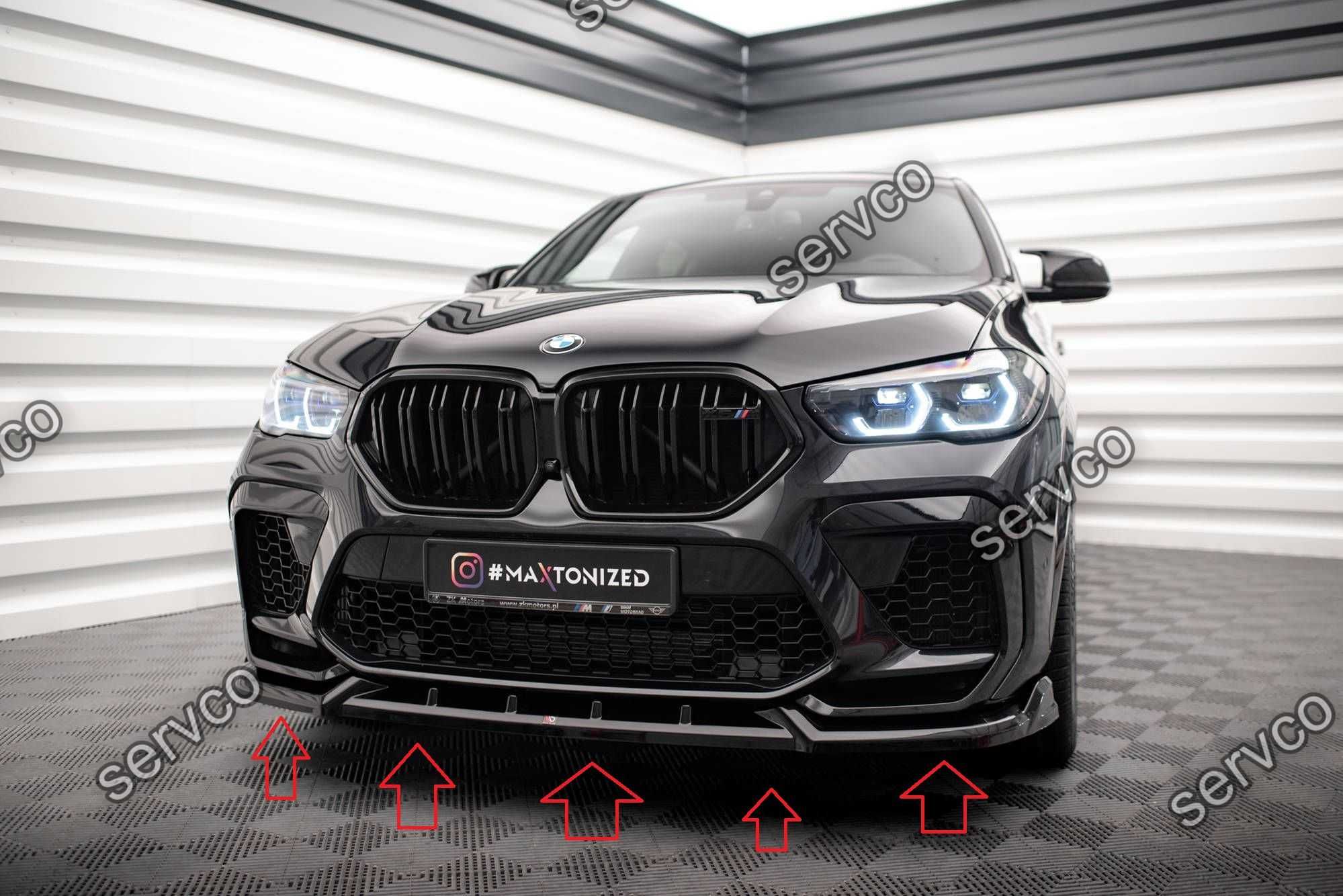 Pachet Body kit tuning Bmw X6 M F96 2020- v2 - Maxton Design