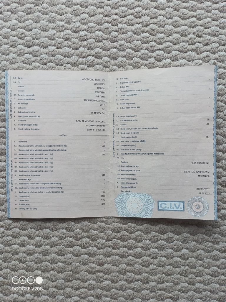 Remorca.  2 ATV-uri  sau 4 motociclete