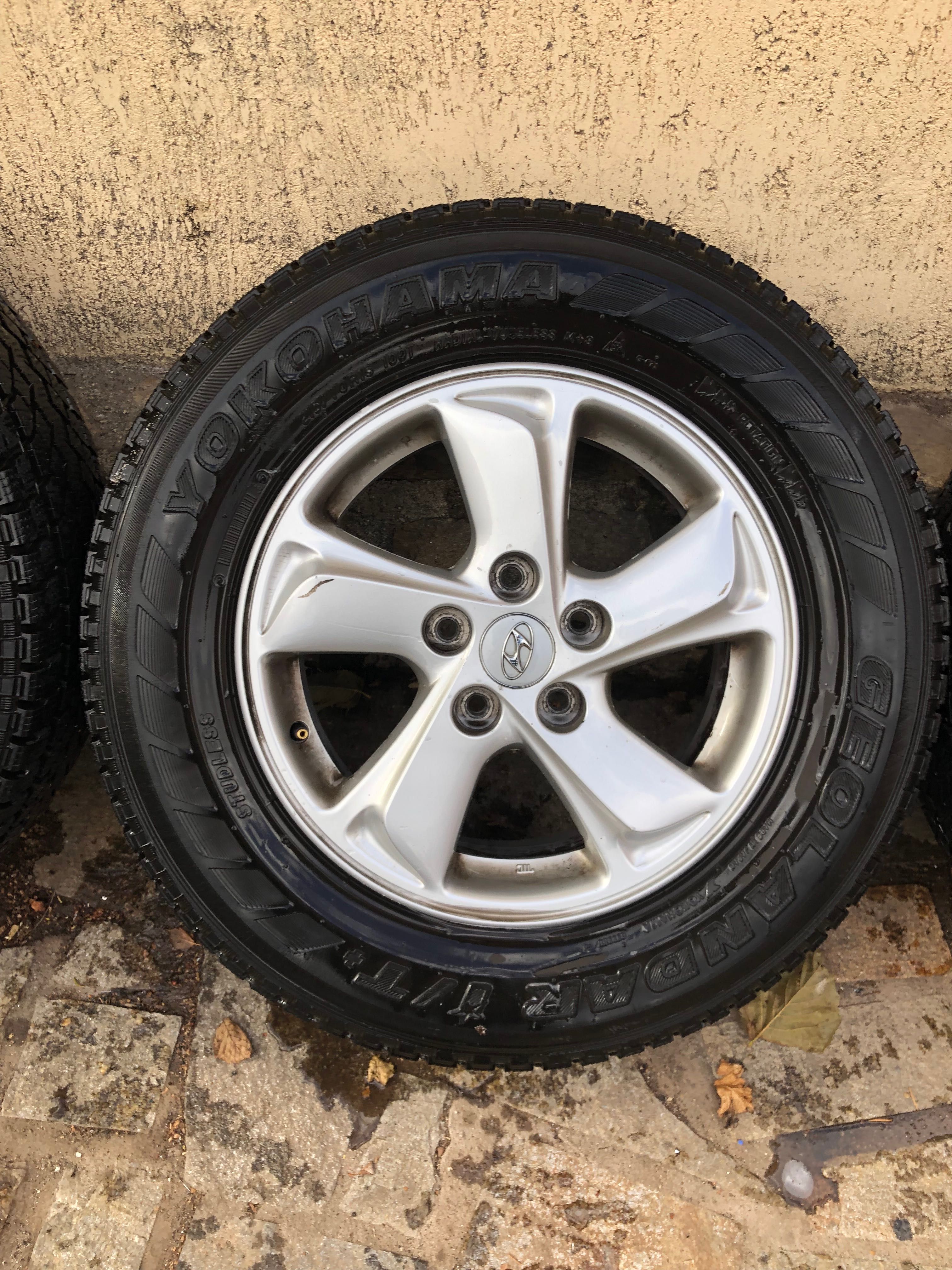 4бр. Алуминиеви джанти с гуми от Hyundai IX35 16 цола.