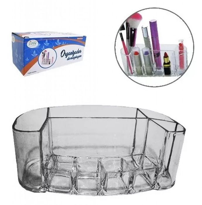Висококачествен прозрачен акрил е органайзер за грим
Размери: 18,5 х