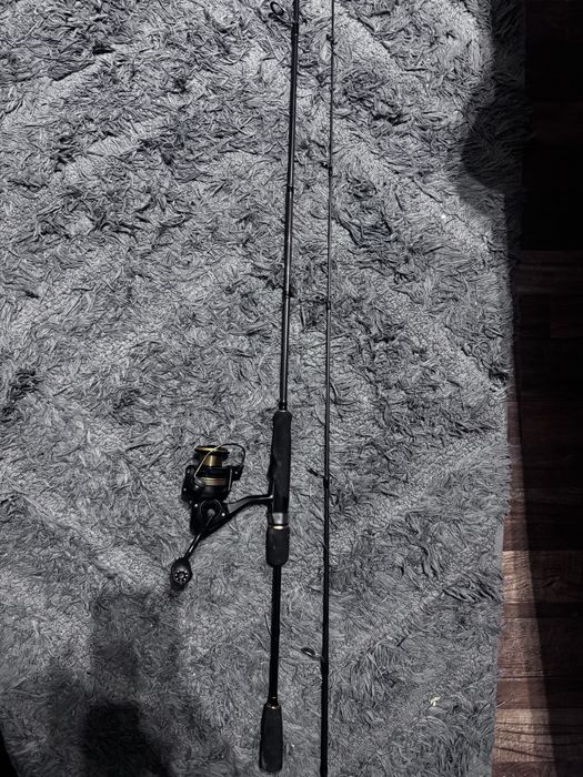 Въдица Shimano и макара Okitа подходящи за риболов на клен и костур