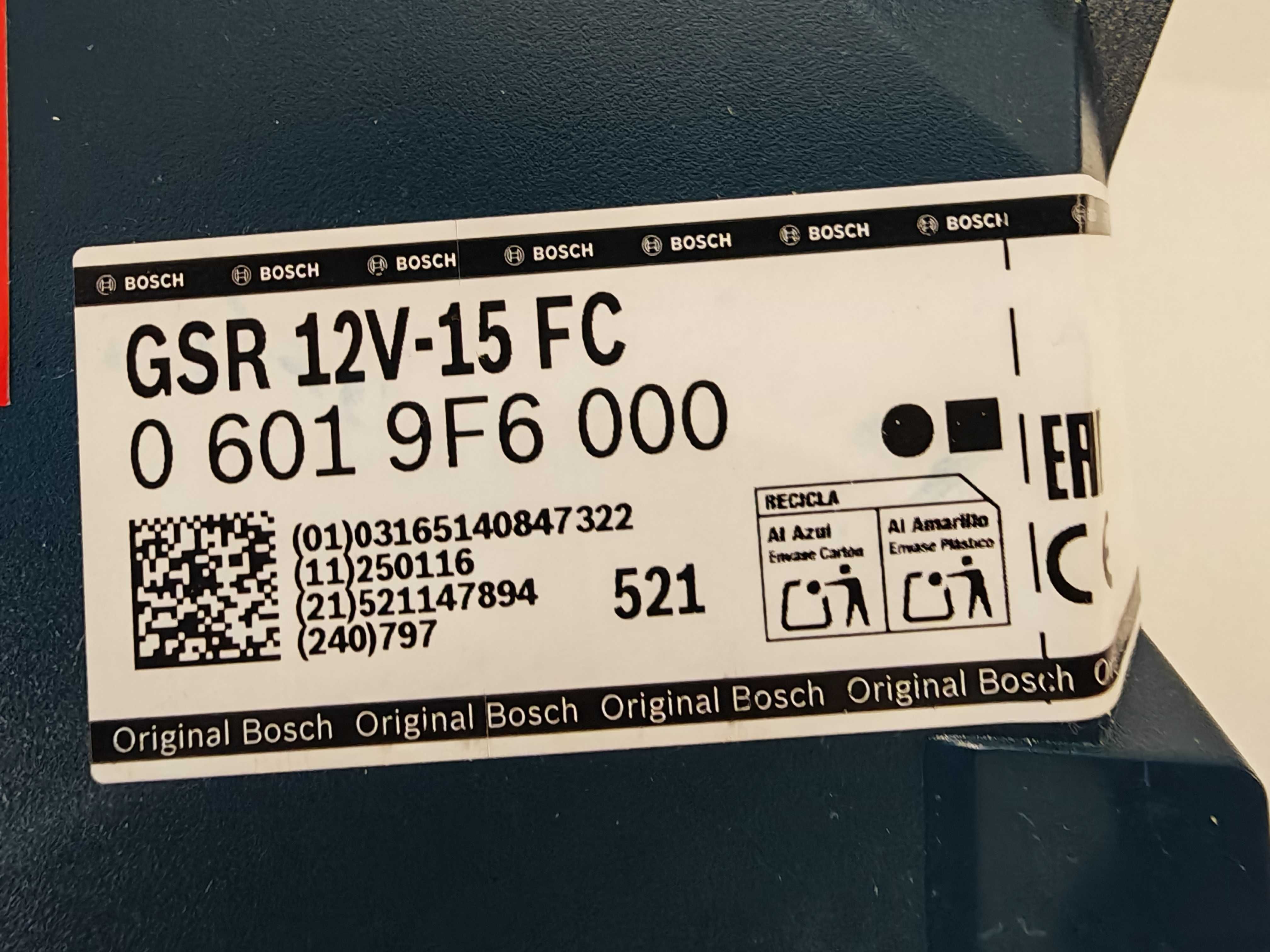 Акумулаторен винтоверт BOSCH GSR 12V-15 с 2 батерии, 2Ah, 12V