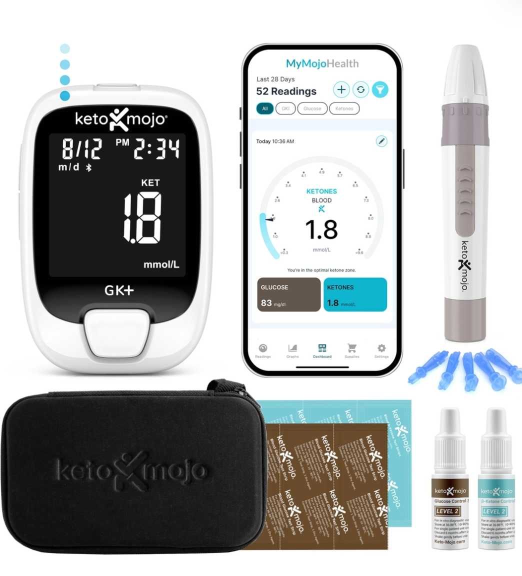 Kit testare glucoza si keto din sange, inteligent, cu aplicatie
