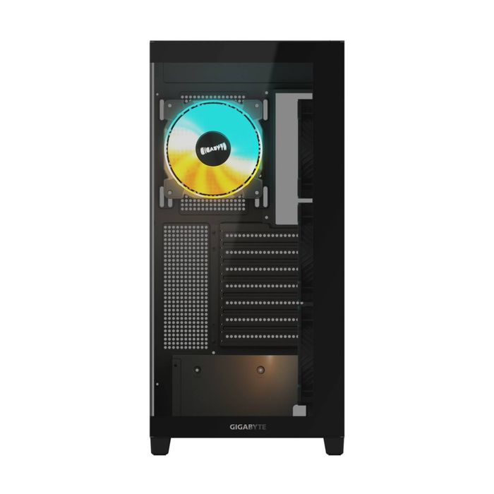 C500 panoramic stealth, mid-tower, atx, negru