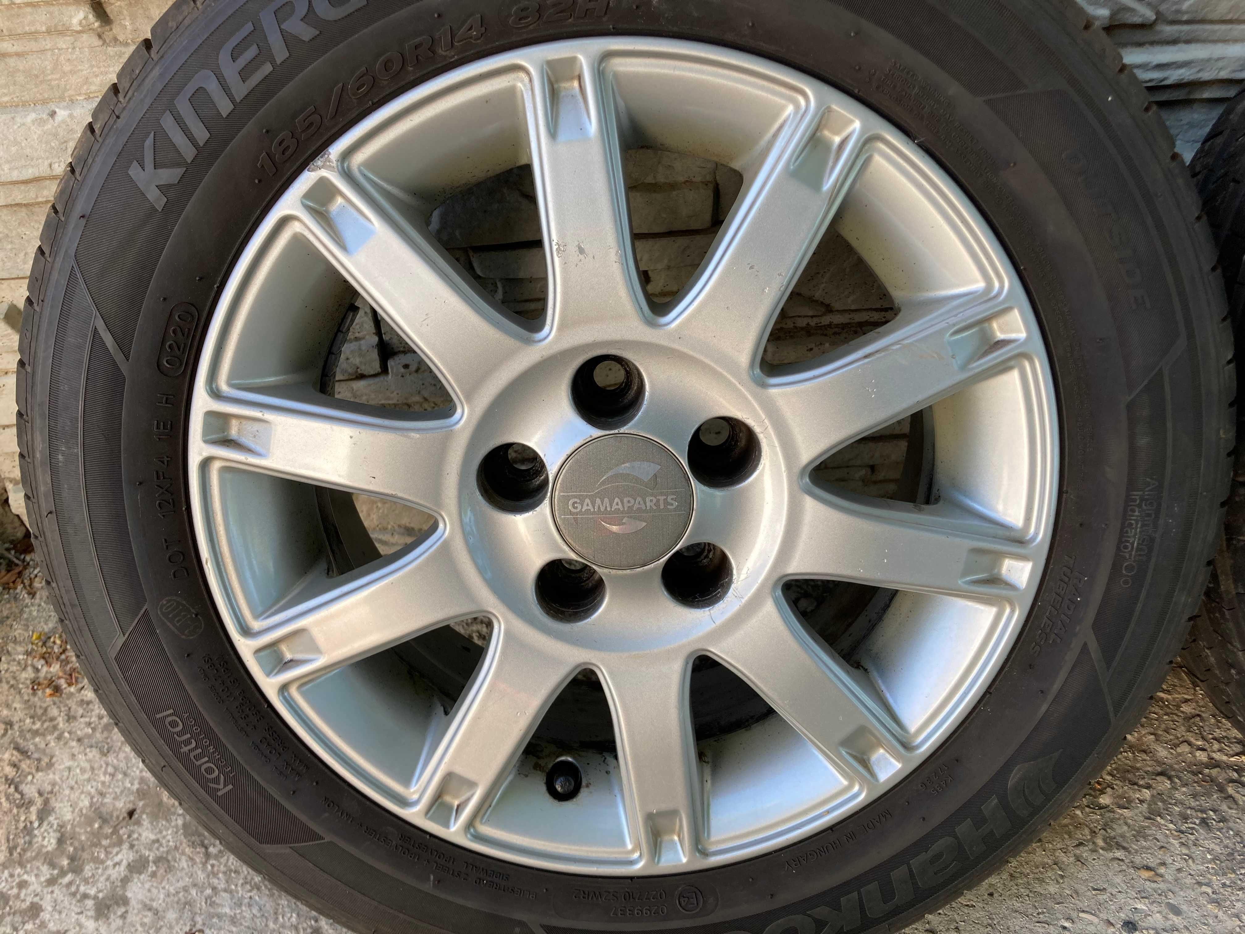 Джанти + гуми Gamaparts 14" 5х100 (Volkswagen VW Polo , Seat , Skoda)